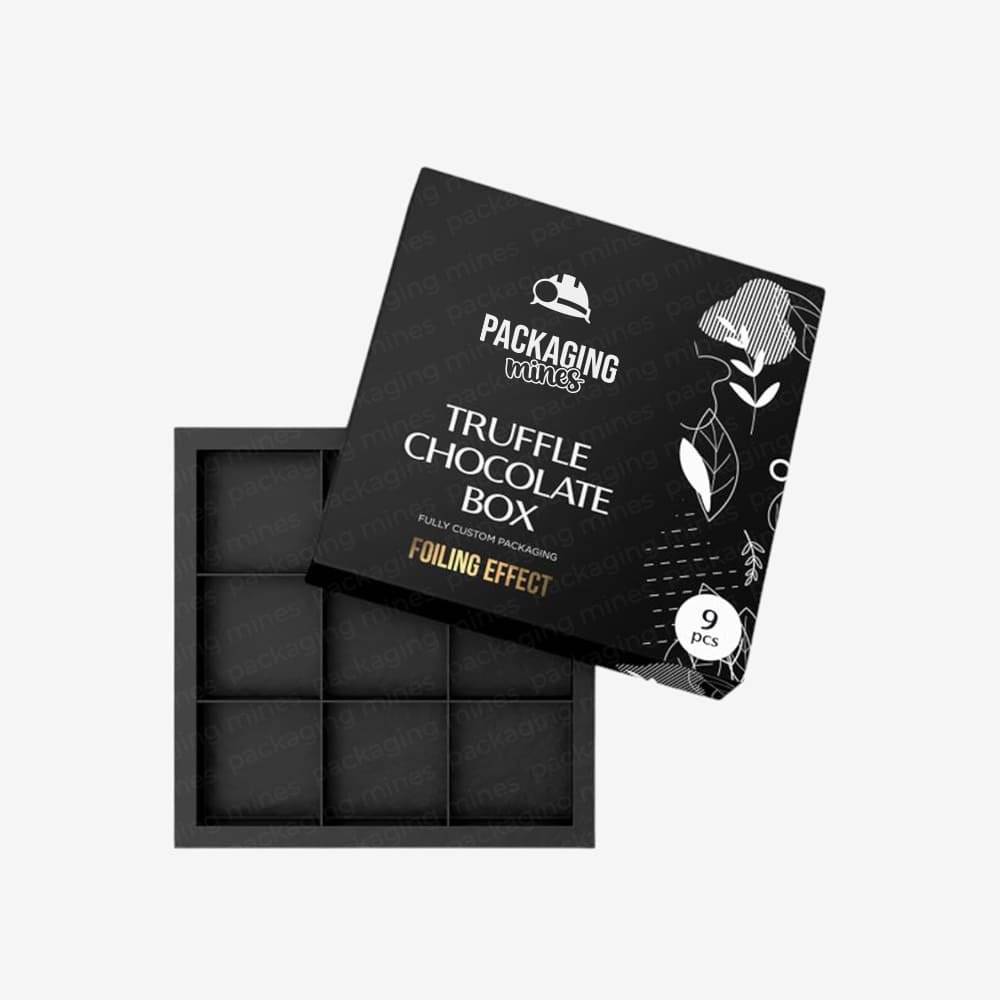 Custom Printed Truffle Boxes packaging with logo usa