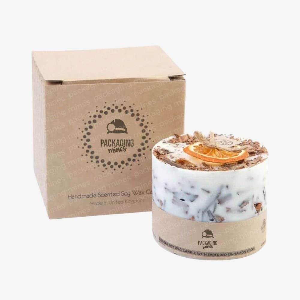 Custom Soy Wax Candle Boxes Packaging